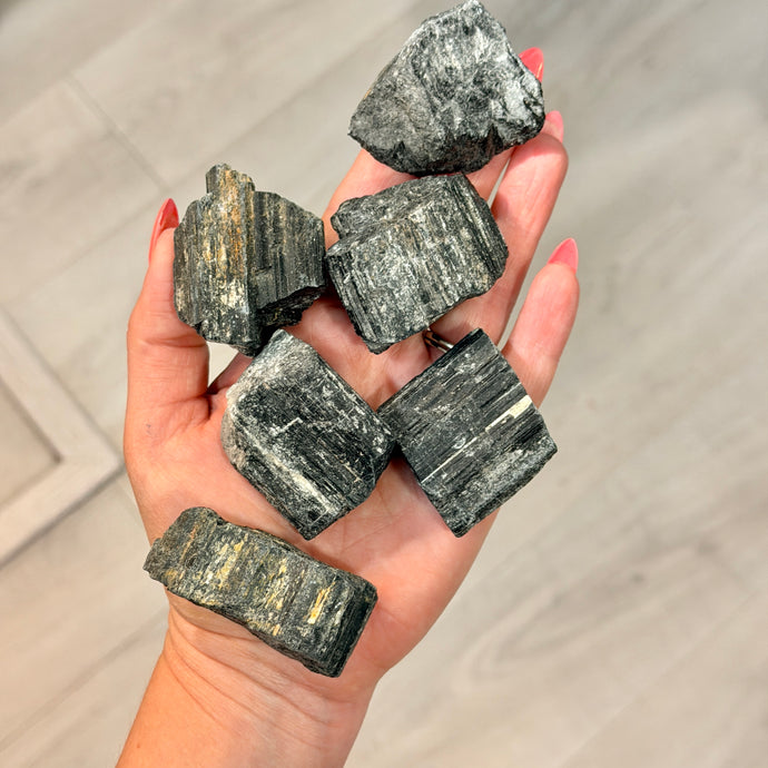 Black Tourmaline Raw Stone Specimen