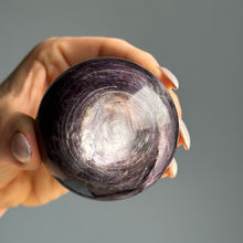 Purple Mica (AAA Lepidolite) Crystal Sphere Specimen