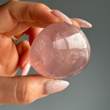 Rose Quartz Palm Stone Specimen (with Asterism)