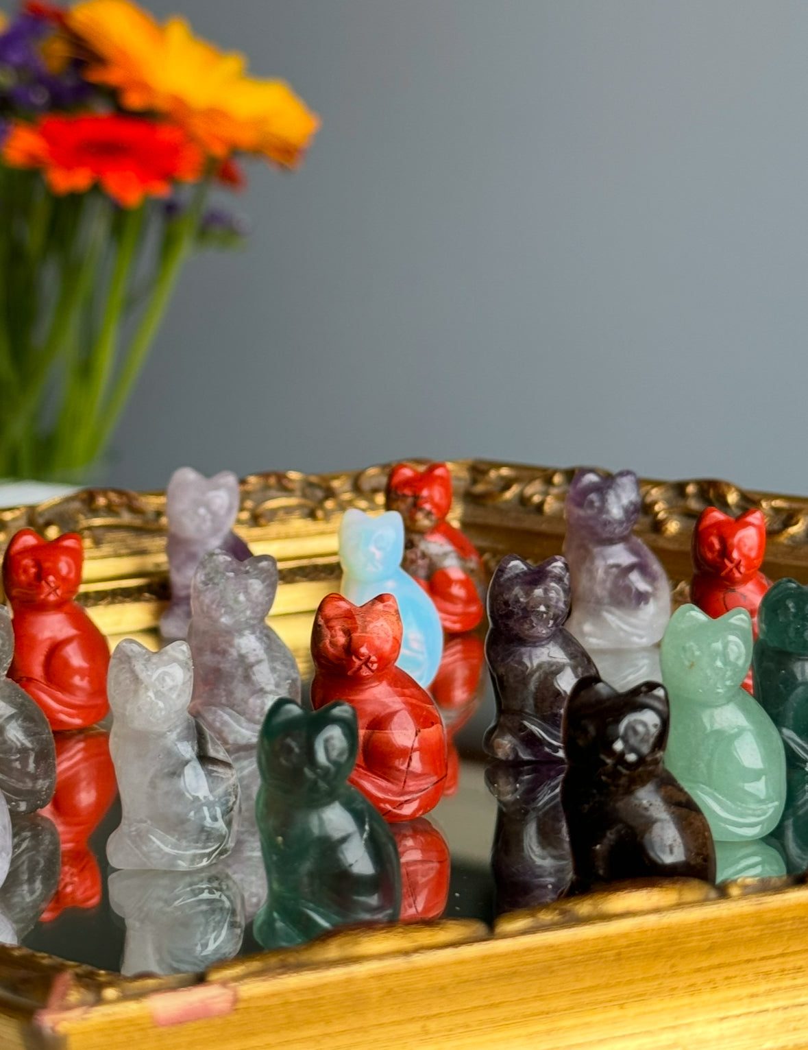 Cat Carving Crystal Specimen – Wholehearted Crystal Creations
