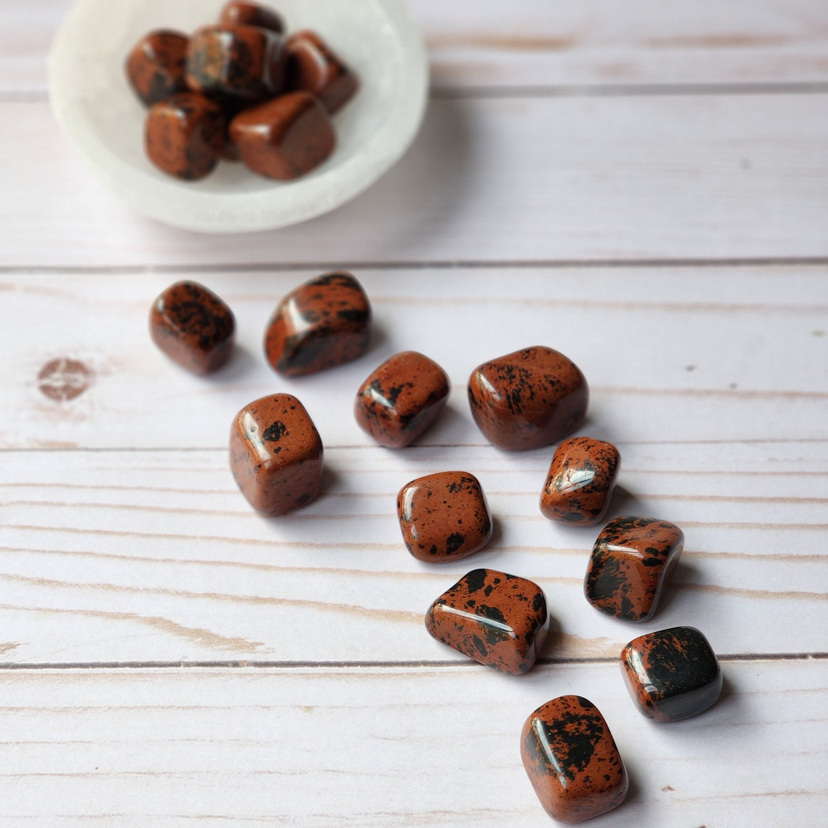 Mahogany Obsidian Small Tumbled Pocket Stone Specimen – Wholehearted Crystal Creations