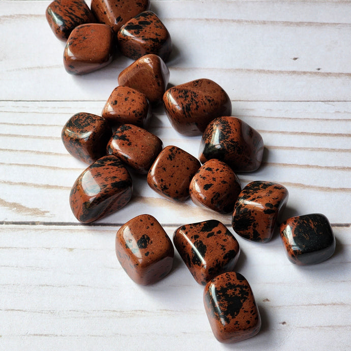 Mahogony Obsidian(SM)Tumbled Pocket Stones Specimen