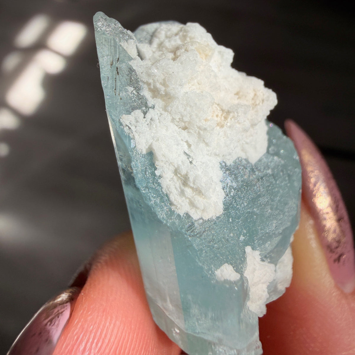 Aquamarine Beryl Specimen #AQ9 – view 3 – Wholehearted Crystal Creations