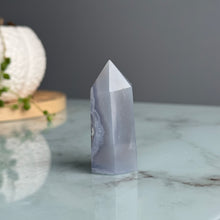 Blue Lace Agate Chalcedony Tower Crystal Specimen – Wholehearted Crystal Creations
