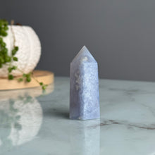 Blue Lace Agate Chalcedony Tower Crystal Specimen – Wholehearted Crystal Creations