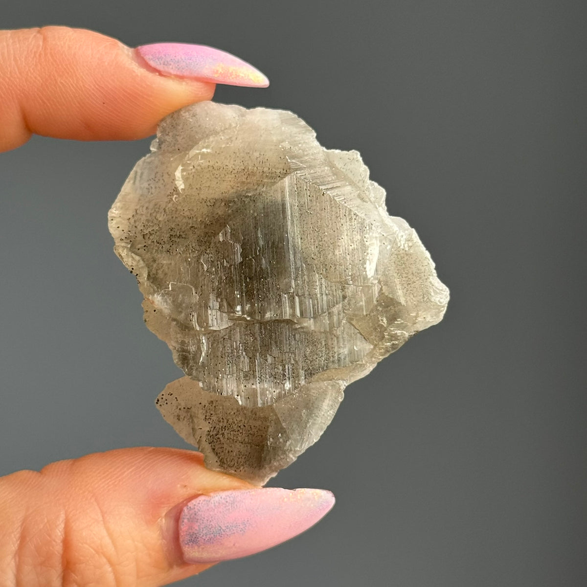 Pagoda Calcite with Pyrite Crystal Specimen – Wholehearted Crystal Creations