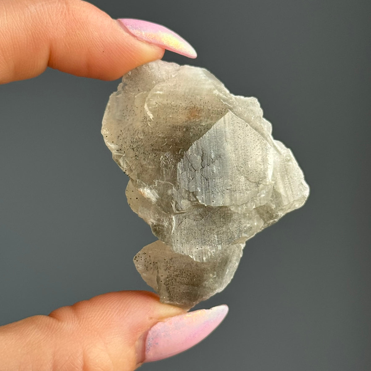Pagoda Calcite with Pyrite Crystal Specimen – Wholehearted Crystal Creations