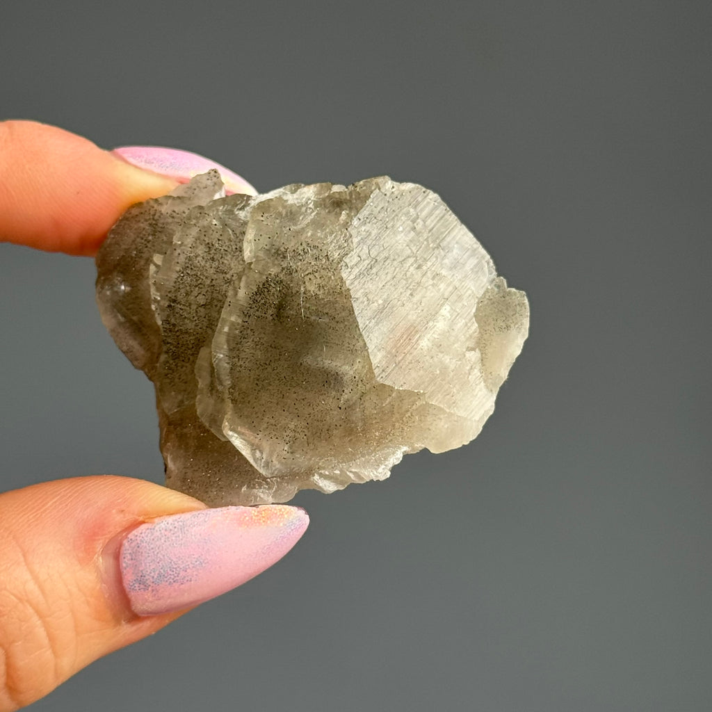 Pagoda Calcite with Pyrite Crystal Specimen – Wholehearted Crystal Creations