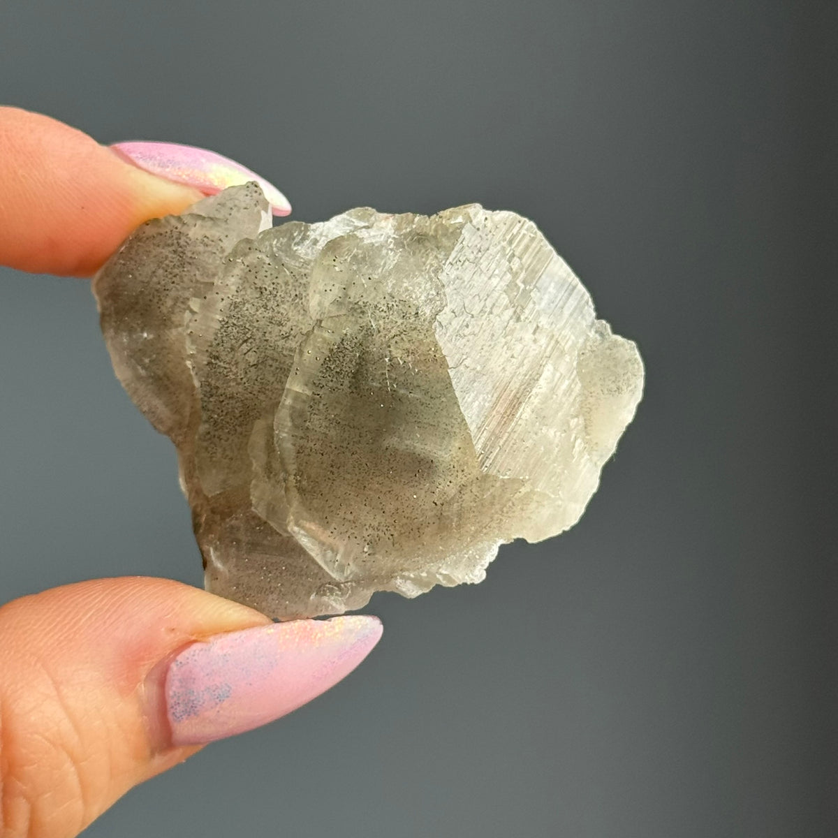 Pagoda Calcite with Pyrite Crystal Specimen – Wholehearted Crystal Creations