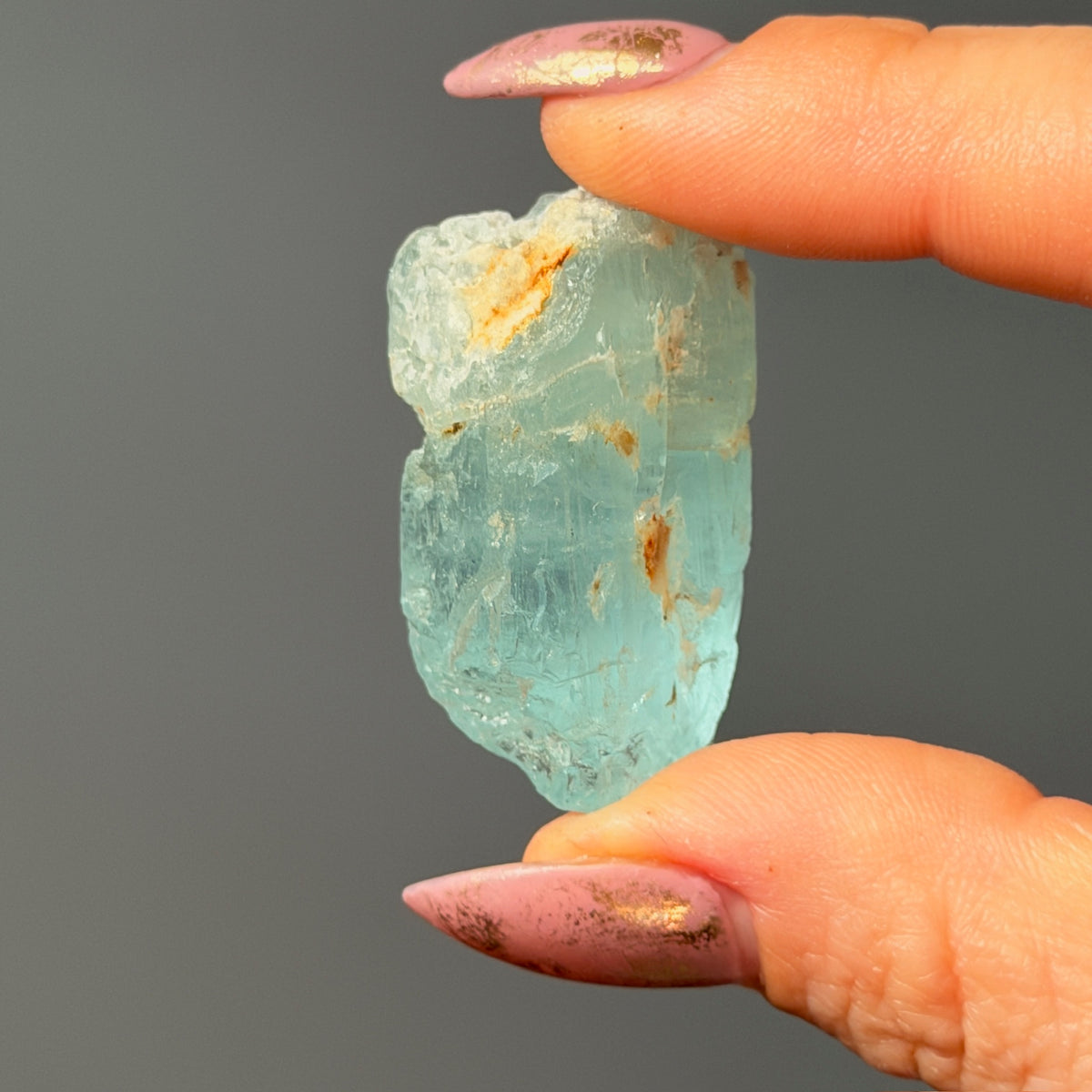 Aquamarine Beryl Specimen #AQ12 – view 3 – Wholehearted Crystal Creations