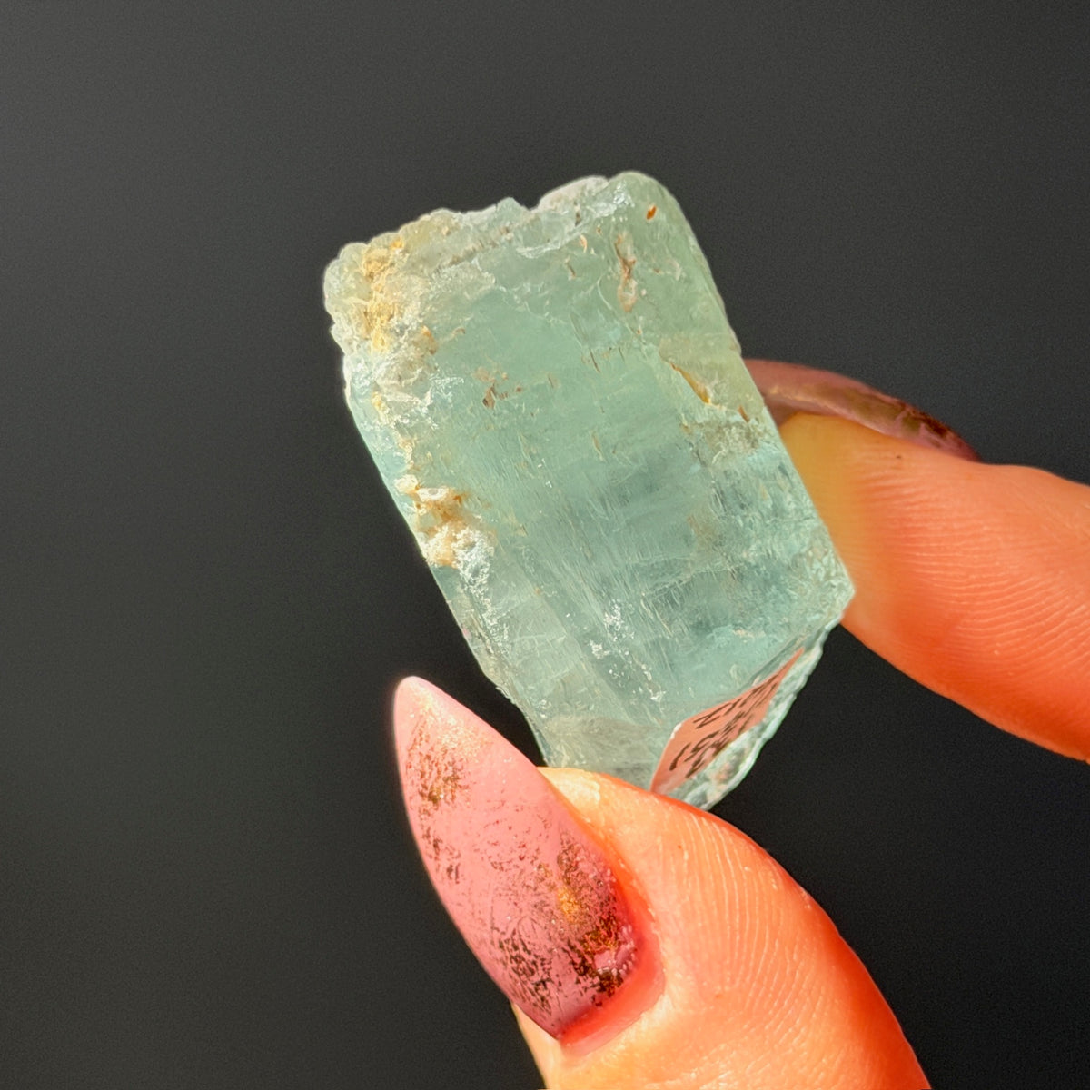 Aquamarine Beryl Specimen #AQ12 – view 4 – Wholehearted Crystal Creations