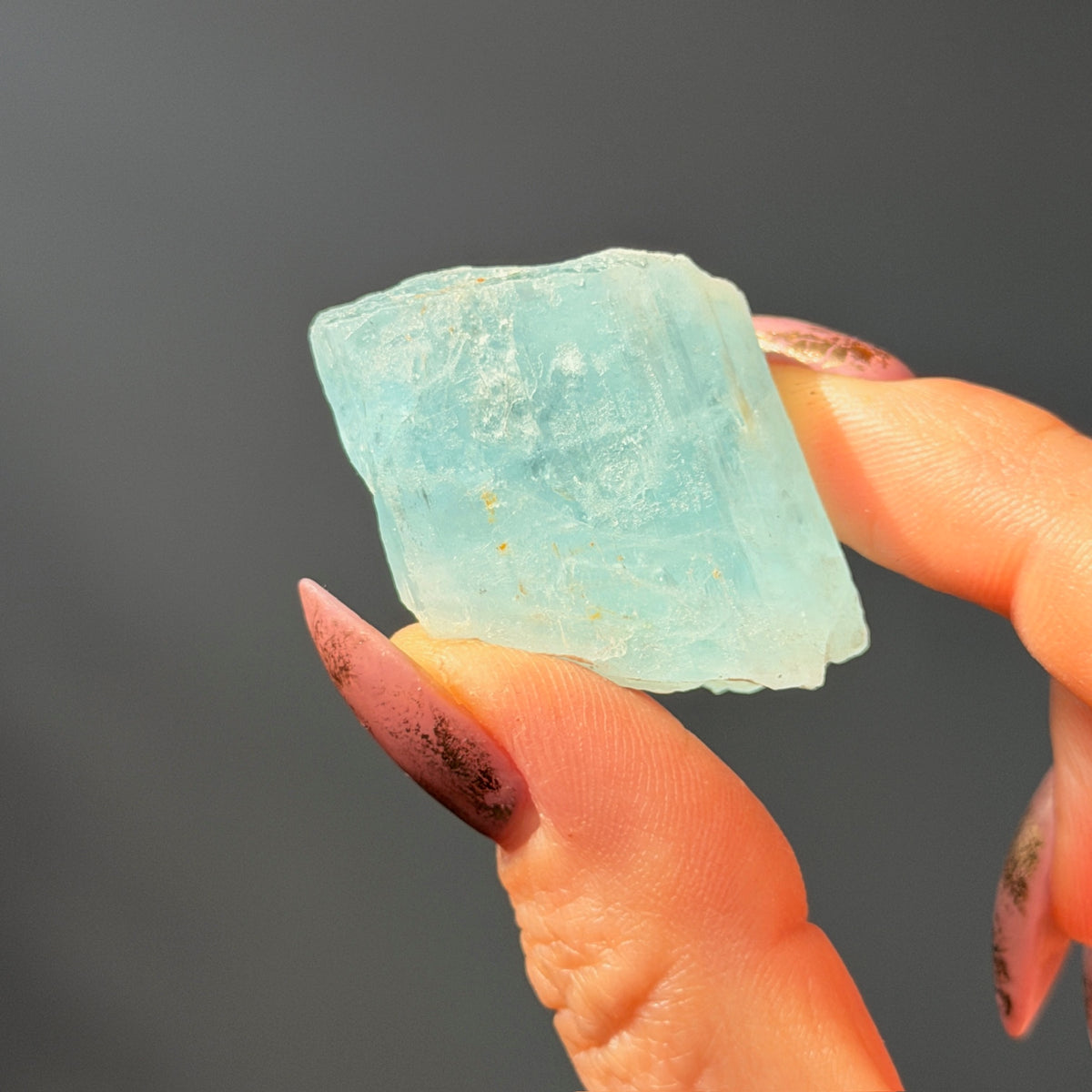 Aquamarine Beryl Specimen #AQ13 – view 4 – Wholehearted Crystal Creations