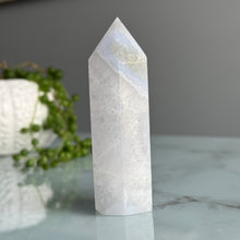 Blue Lace Agate Chalcedony Tower Crystal Specimen – Wholehearted Crystal Creations