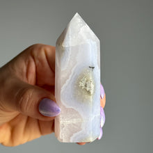 Blue Lace Agate Chalcedony Tower Specimen