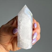 Blue Lace Agate Chalcedony Tower Specimen