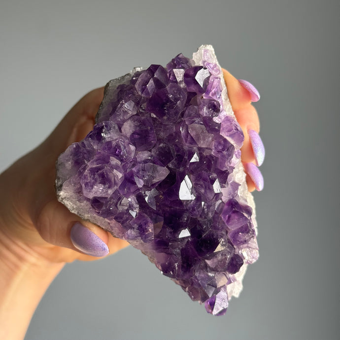 Amethyst Uruguay Cluster Crystal Specimen – Wholehearted Crystal Creations