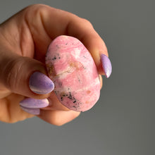 Rhodonite (Peruvian) Mini Palm Stone Crystal Specimen