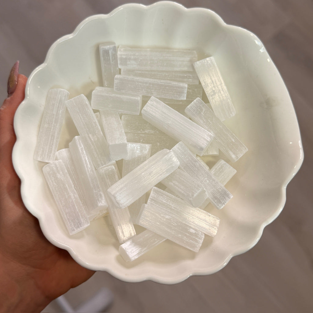 Selenite (Satin Spar) Raw Specimen – Wholehearted Crystal Creations