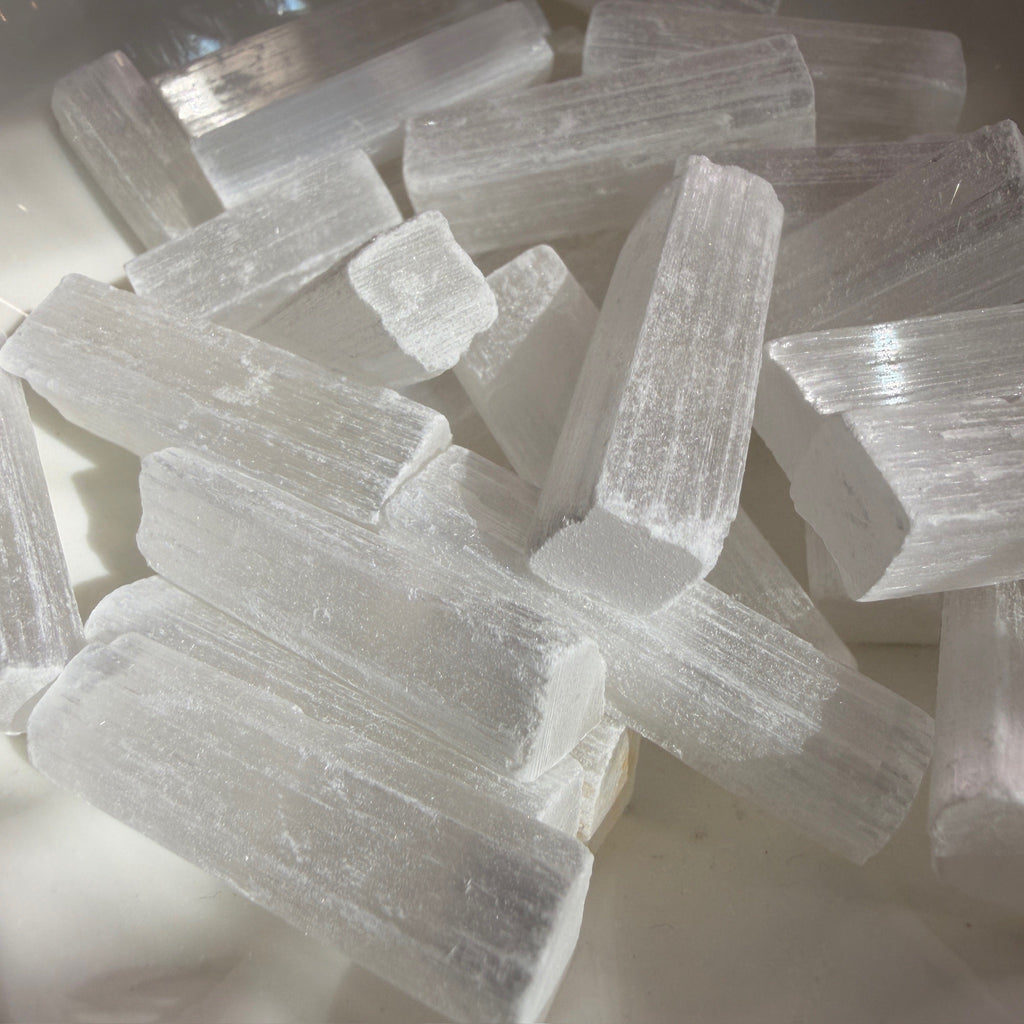 Selenite (Satin Spar) Raw Specimen – Wholehearted Crystal Creations