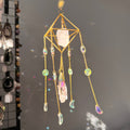 SunJewelz Wearable Sun-catcher with Wire Wrapped Rose Quartz – Wholehearted Crystal Creations