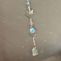 SunJewelz Wearable Sun-catcher with Wire Wrapped Green Aventurine – Wholehearted Crystal Creations