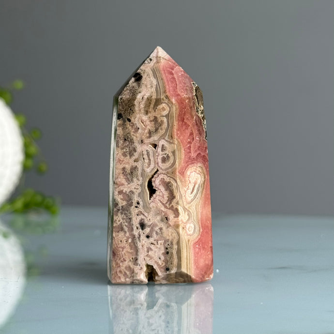Rhodochrosite Crystal Tower Specimen – Wholehearted Crystal Creations
