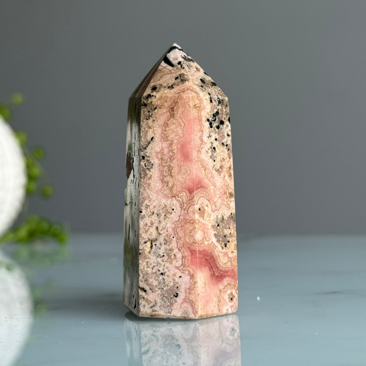 Rhodochrosite Crystal Tower Specimen – Wholehearted Crystal Creations
