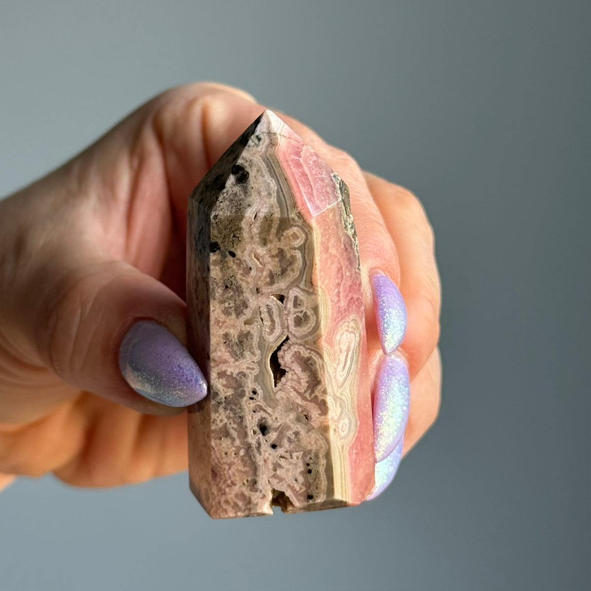 Rhodochrosite Crystal Tower Specimen – Wholehearted Crystal Creations