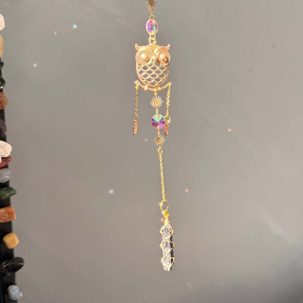 SunJewelz Wearable Sun-catcher with Wire Wrapped Black Tourmaline – Wholehearted Crystal Creations