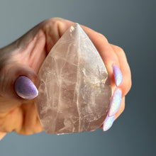 Pink Fluorite Crystal Flame Specimen