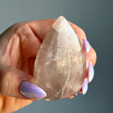 Pink Fluorite Crystal Flame Specimen