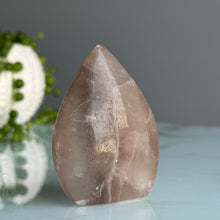 Pink Fluorite Crystal Flame Specimen