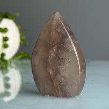 Pink Fluorite Crystal Flame Specimen