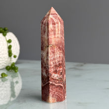 Pork Stone (Red Banded Calcite) Tower Specimen