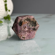 Ruby Sacred Hexagon Record Keeper Raw Crystal Specimen – Wholehearted Crystal Creations