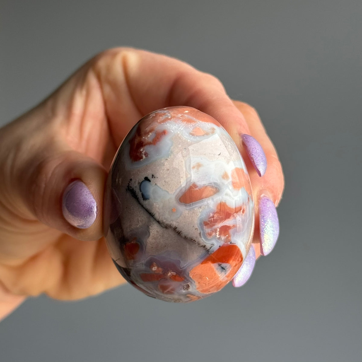 Pink Agate Cotton Candy Egg Carving Crystal Specimen – Wholehearted Crystal Creations