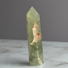 Prehnite with Epidote Crystal Tower Specimen – Wholehearted Crystal Creations