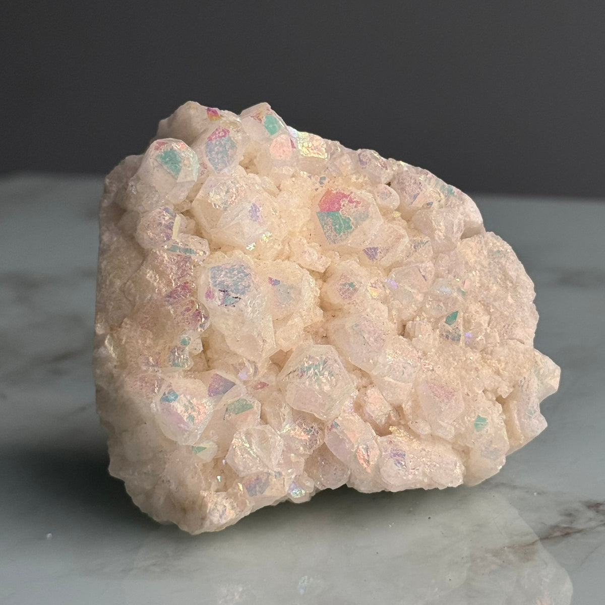 Angel Aura Quartz Cluster Crystal Specimen – Wholehearted Crystal Creations