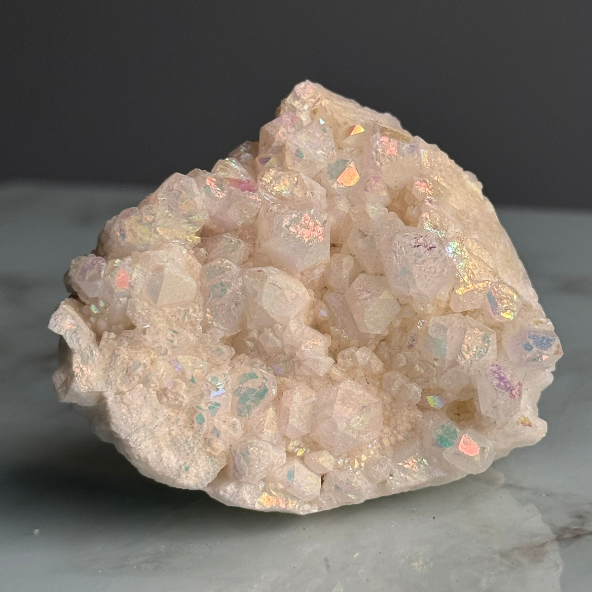 Angel Aura Quartz Cluster Crystal Specimen – Wholehearted Crystal Creations