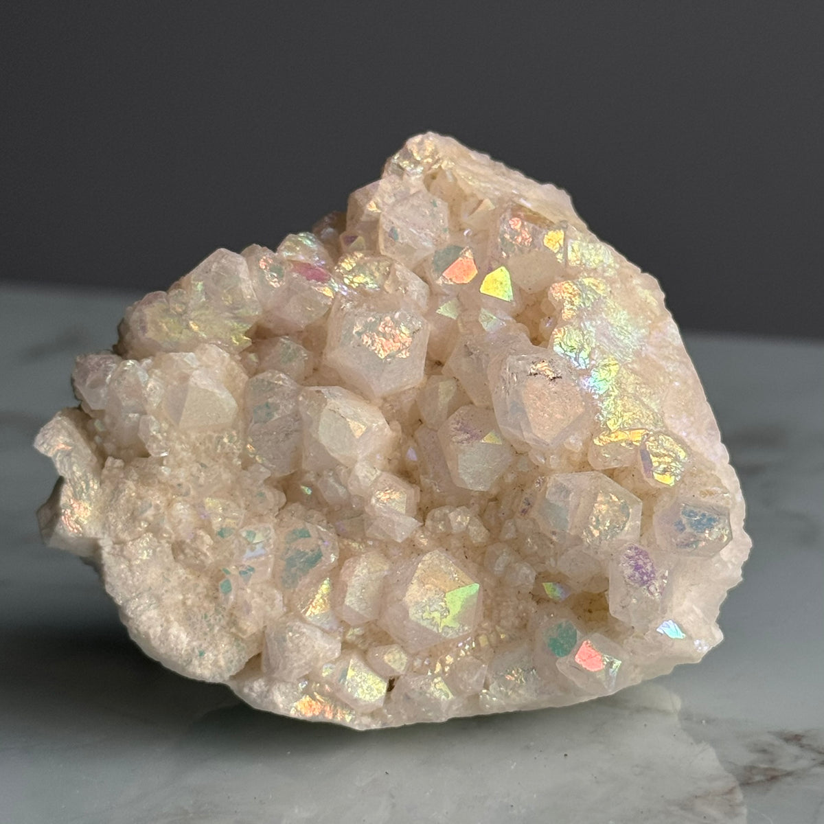 Angel Aura Quartz Cluster Crystal Specimen – Wholehearted Crystal Creations