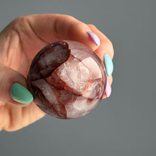 Hematoid Fire Quartz Polished Sphere Crystal Specimen – Wholehearted Crystal Creations