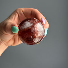 Hematoid Fire Quartz Polished Sphere Crystal Specimen – Wholehearted Crystal Creations