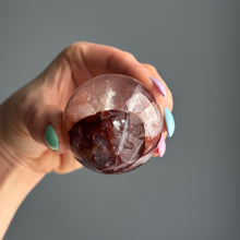 Hematoid Fire Quartz Polished Sphere Crystal Specimen – Wholehearted Crystal Creations