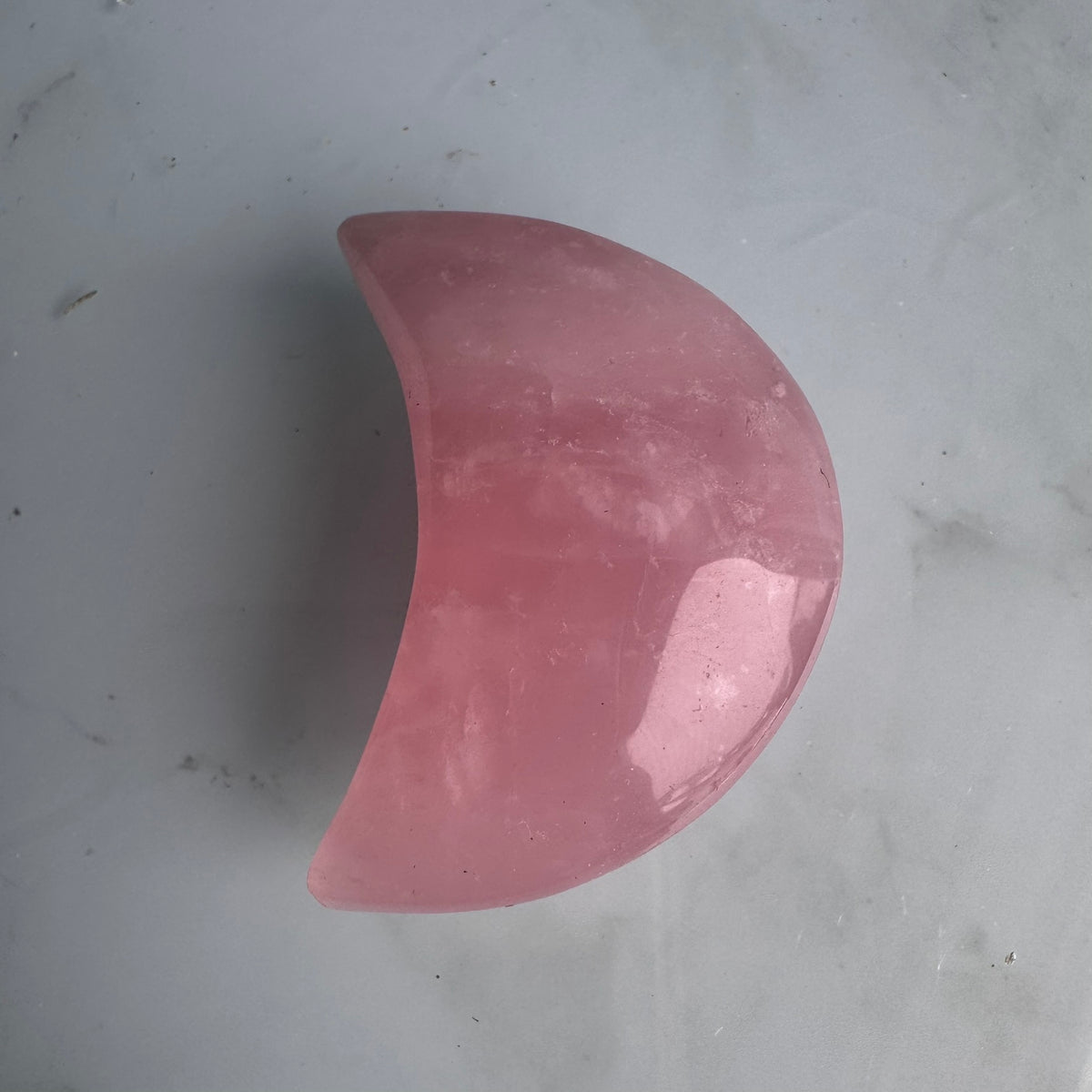 Rose Quartz Moon Carving Crystal Specimen – Wholehearted Crystal Creations