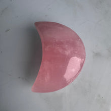 Rose Quartz Moon Carving Crystal Specimen – Wholehearted Crystal Creations