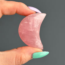 Rose Quartz Moon Carving Crystal Specimen – Wholehearted Crystal Creations