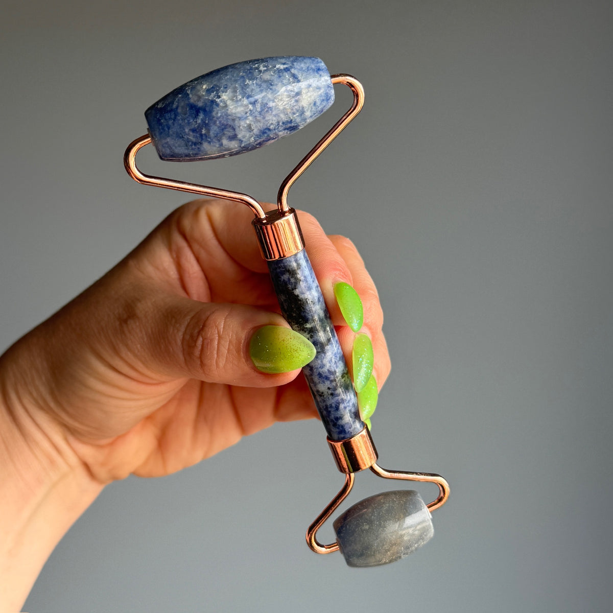 Crystal Dual-Head Roller Massager Specimen – Wholehearted Crystal Creations