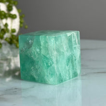 Green Fluorite Floating Cube Carving Specimen