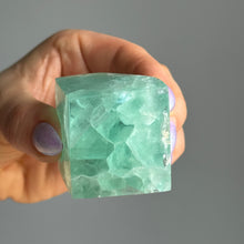 Green Fluorite Floating Cube Carving Specimen