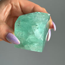 Green Fluorite Floating Cube Carving Specimen